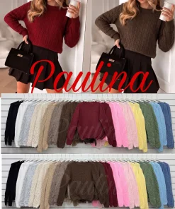 Swetry Damskie WŁOSKA,Size uni,paczka 6szt, mix kolor