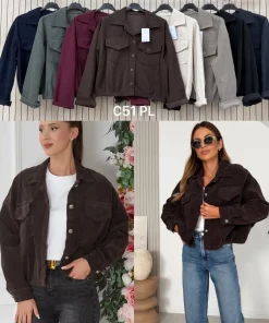 Kurtki Damskie WŁOSKA,Size uni,paczka 6szt, mix kolor