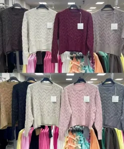 Swetry Damskie WŁOSKA,Size uni,paczka 6szt, mix kolor