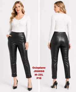 Spodnie skórzane Damskie,size m-2xl,Paczka 12szt,1 kolor