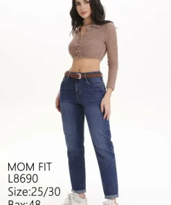 Jeansy damskie ,size 25-30,Paczka 12szt ,1kolor