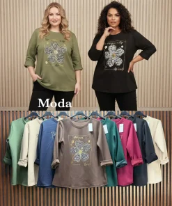 Bluzy Damskie ,Size uni ,paczka 6szt, mix kolor