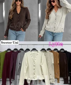 Swetry Damskie WŁOSKA,Size uni,paczka 6szt, mix kolor