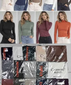 Bluzki Damskie WŁOSKA,Size uni,paczka 6szt, mix kolor