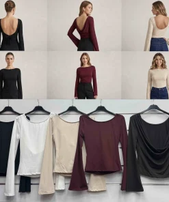 Bluzki Damskie WŁOSKA,Size uni,paczka 6szt, mix kolor
