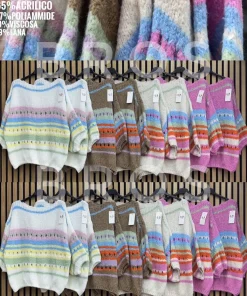 Swetry Damskie,size uni,paczka 6szt, mix kolor