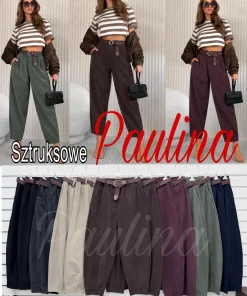 Spodnie Damskie WŁOSKA,Size uni,paczka 6szt, mix kolor