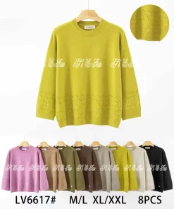 Swetry damskie ,size m/l-xl/2xl,Paczka 8szt ,mix kolor