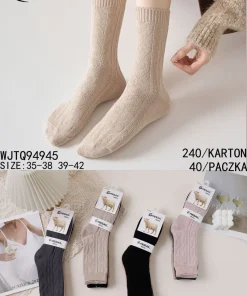 Skarpety Damskie,size 35-42,Paczka 40szt,mix kolor