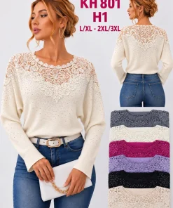 Swetry damskie,size l/xl-2/3xl,paczka 12szt,mix kolor