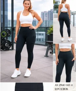 Leginsy Damskie,size 2xl-5xl,Paczka 12szt ,1 kolor
