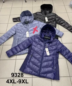 Kurtki Damskie ,Size 4-9xl,paczka 6szt, 1kolor