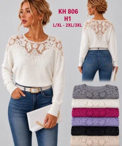 Swetry damskie,size l/xl-2/3xl,paczka 12szt,mix kolor