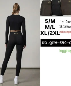 Leginsy Damskie,size s/m-xl/2xl,Paczka 12szt ,mix kolor