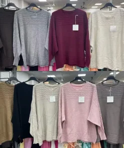 Swetry Damskie WŁOSKA,Size uni,paczka 6szt, mix kolor