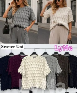 Swetry Damskie WŁOSKA,Size uni,paczka 6szt, mix kolor