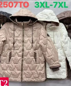 Kurtki Damskie,size 3xl-7xl,Paczka 5szt ,1 kolor
