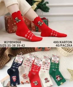 Skarpety Damskie,size 35-42,paczka 40szt,mix kolor