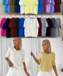 Swetry Damskie WŁOSKA,Size uni,paczka 6szt, mix kolor