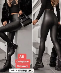 Spodnie skórzane Damskie,size s/m-l/xl,paczka 12szt,1kolor