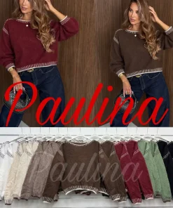 Swetry Damskie WŁOSKA,Size uni,paczka 6szt, mix kolor