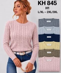 Swetry damskie,size l/xl-2/3xl,paczka 12szt,mix kolor