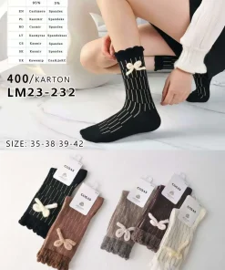Skarpety Damskie,size 35-42,Paczka 40szt,mix kolor