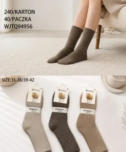 Skarpety Damskie,size 35-42,Paczka 40szt,mix kolor