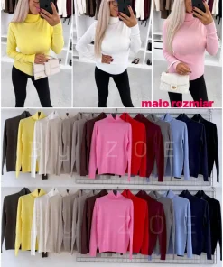 Swetry damskie,size uni,paczka 6szt,mix kolor