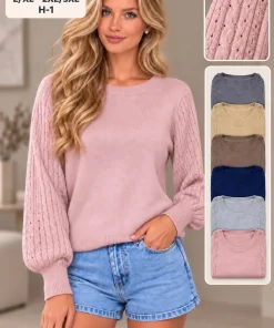 Swetry Damskie ,Size l/xl-2/3xl,paczka 12szt, mix kolor