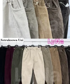 Spodnie Damskie WŁOSKA,Size uni,paczka 6szt, mix kolor