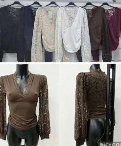 Bluzki Damskie , size uni , paczka 6szt,mix kolor