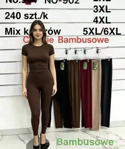 Leginsy Damskie,size 2/3-5/6xl,Paczka 12szt ,mix kolor
