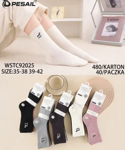 Skarpety Damskie,size 35-42,Paczka 40szt ,mix kolor