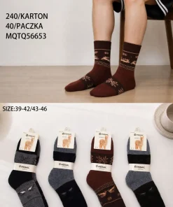 Skarpety MĘSKIE,size 39-46,Paczka 40szt,mix kolor