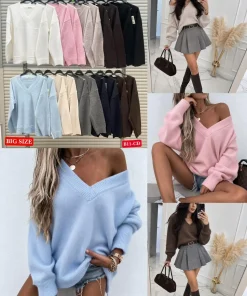 Swetry damskie ,size uni,Paczka 6szt ,mix kolor