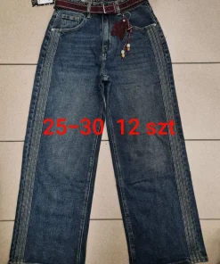 Jeansy Damskie,size 25-30,paczka 12szt,1kolor
