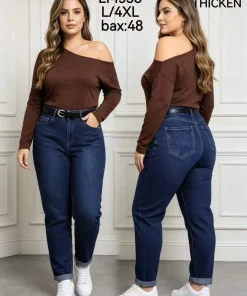 Jeansy Damskie,size l-4xl,Paczka 12szt,1kolor