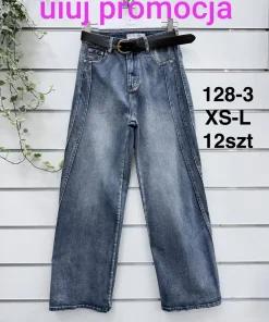 Jeansy Damskie,size xs-l,paczka 12szt,1kolor