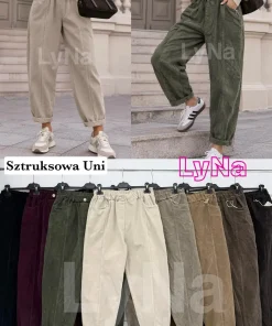 Spodnie Damskie WŁOSKA,Size uni,paczka 6szt, mix kolor