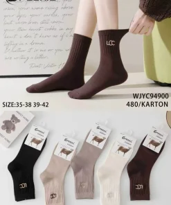 Skarpety Damskie,size 35-42,Paczka 40szt,mix kolor