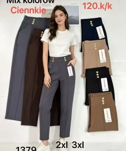 Spodnie Damskie,size 2/3-5/6xl,Paczka 12szt,mix kolor