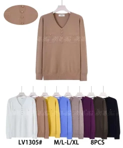 Swetry Damskie ,Size m/l-l/xl,paczka 8szt, mix kolor