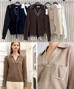 Swetry Damskie WŁOSKA,Size uni,paczka 6szt, mix kolor