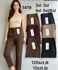 Spodnie Damskie,size 2/3-5/6xl,Paczka 12szt,mix kolor