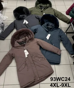 Kurtki Damskie ,Size 4-9xl,paczka 6szt, 1kolor