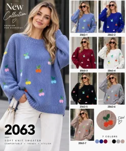 Swetry Damskie,size uni,Paczka 10szt,mix kolor