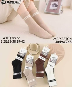 Skarpety Damskie,size 35-42,paczka 40szt,mix kolor