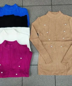 Swetry Damskie,size uni,Paczka 12szt ,mix kolor