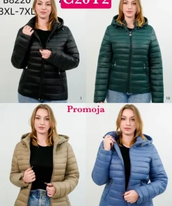 Kurtki Damskie,size 3xl-7xl,paczka 5szt,1kolor
